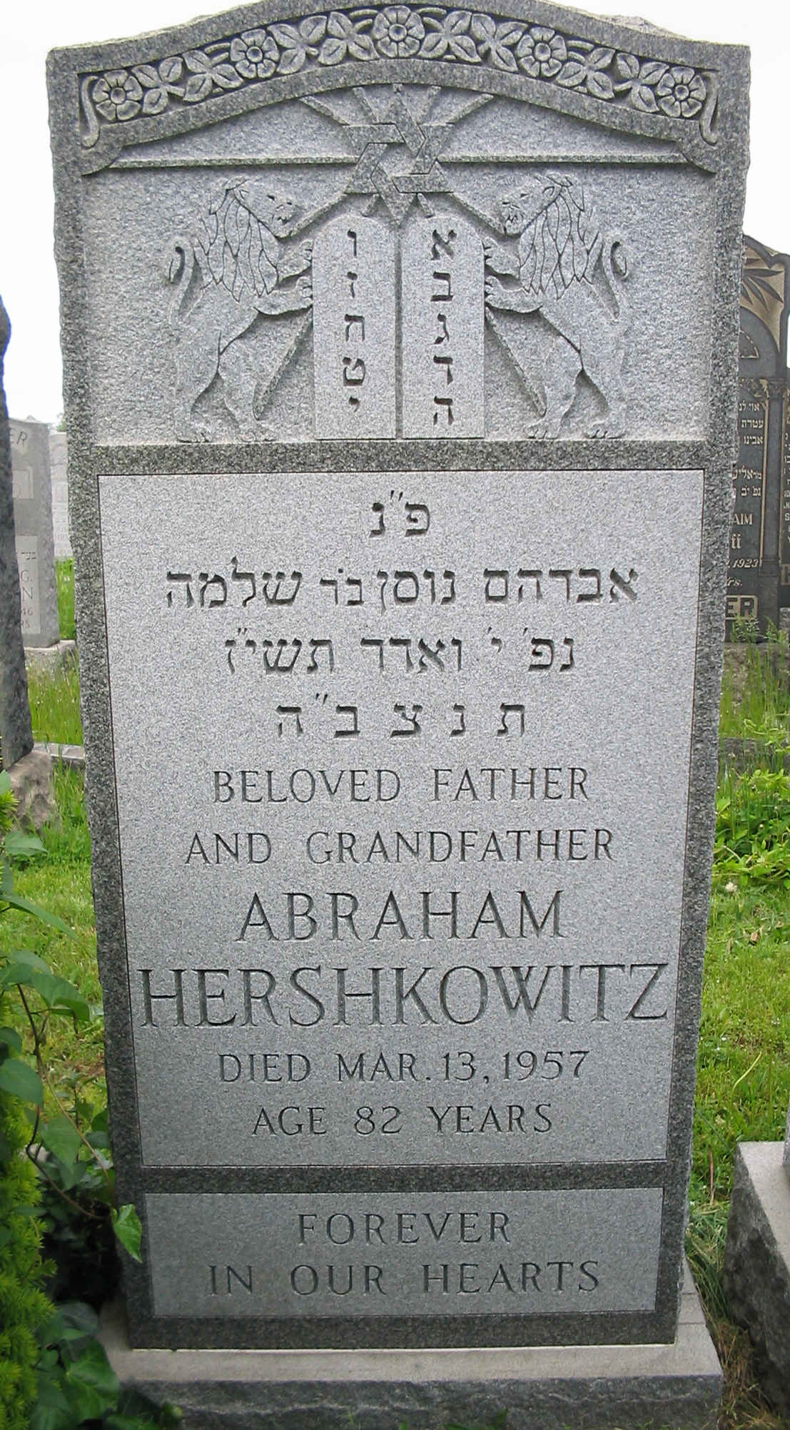 Grave of Abraham Hershkowitz