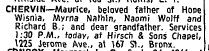 Maurice Obituary, NYT