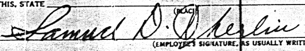 Samuel Cherlin, Signature