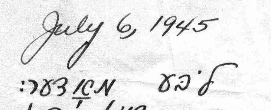 Letter from Maurice